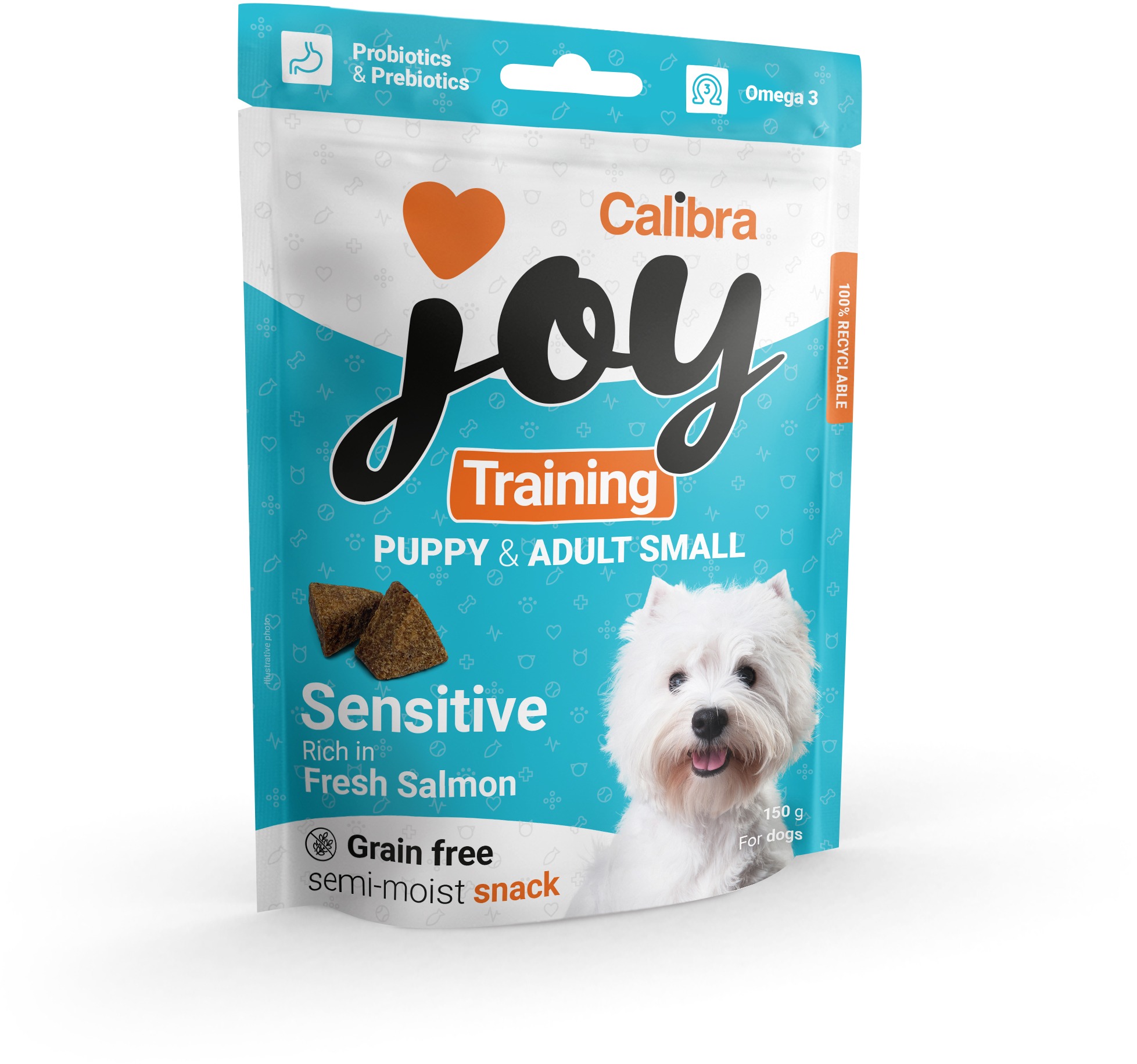 Calibra Joy Dog Training Puppy & Adult S Salmon 150 g