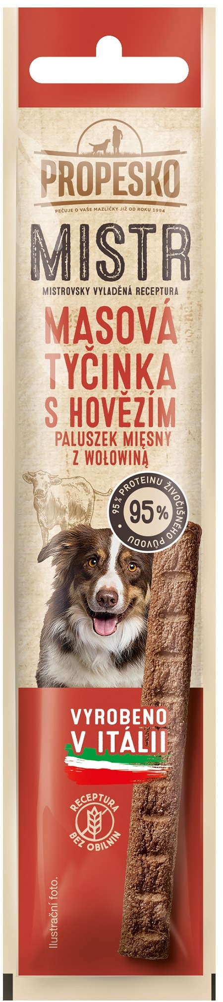 Propesko Mistr mäsová tyčinka s hovädzím 10 g