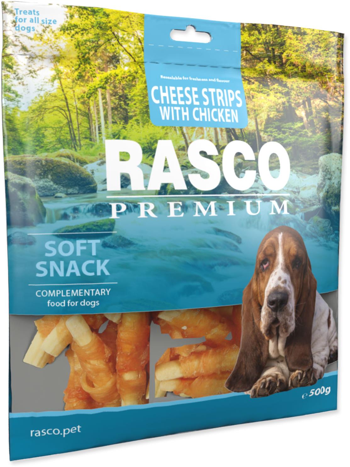 Rasco Premium Pochúťka syrové prúžky obalené kuracím 500 g