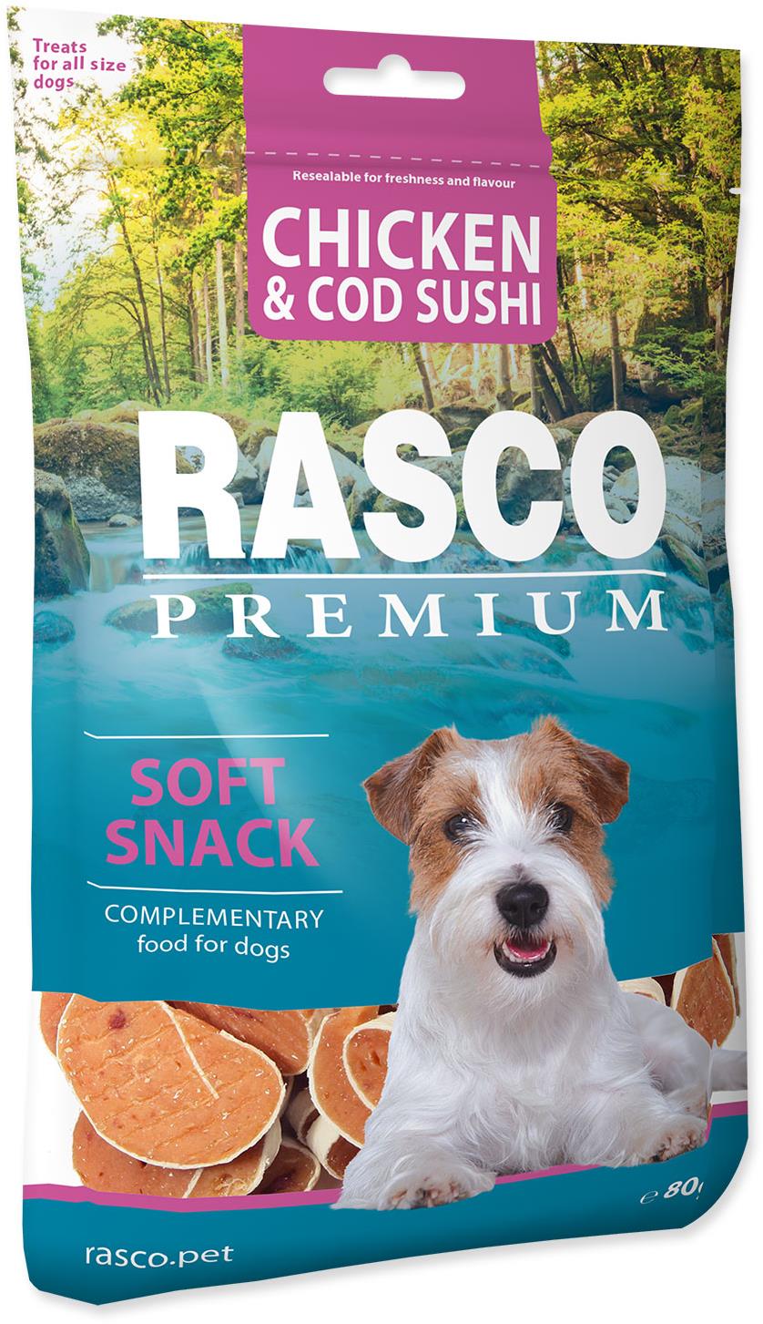 Rasco Premium Pochúťka sushi z kuraťa a tresky 80 g