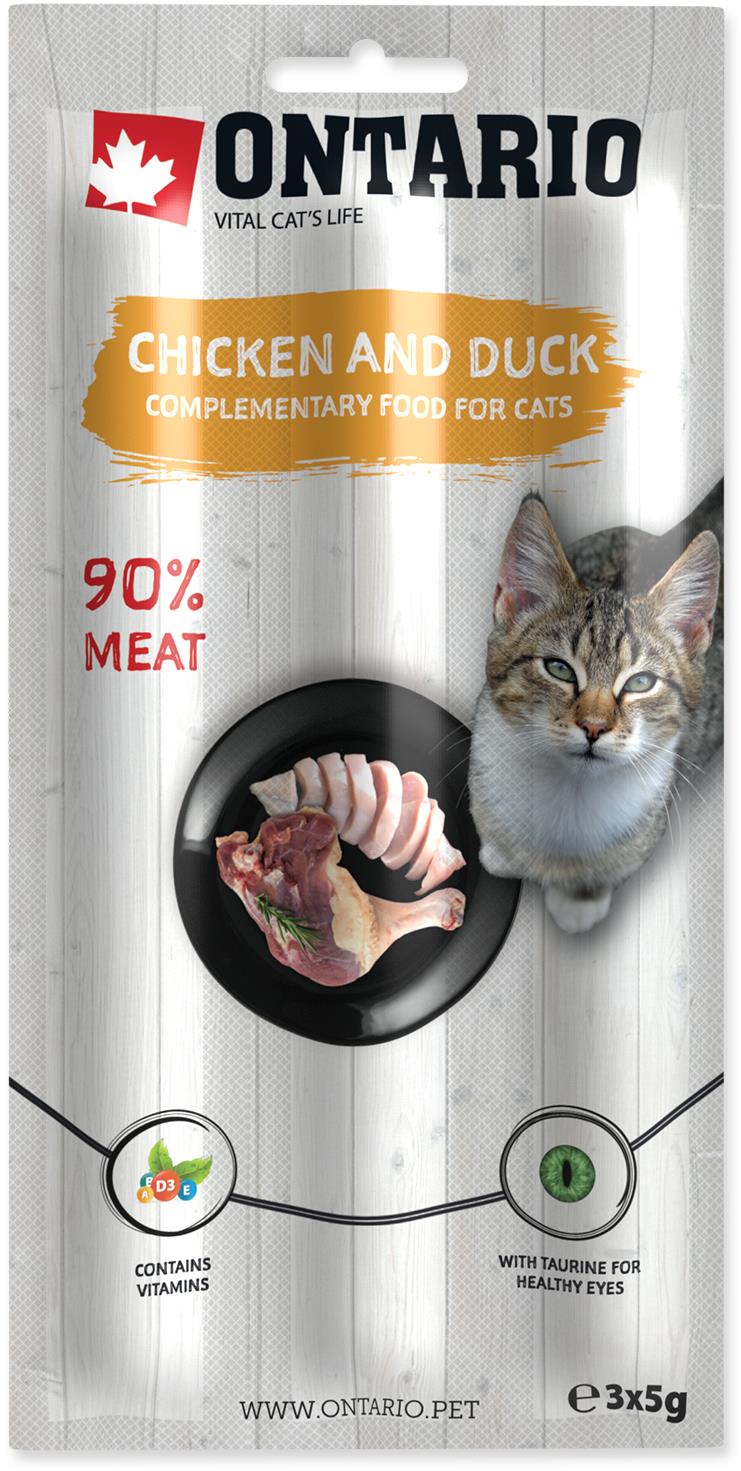 Ontario tyčinky kuracie a kačacie 3× 5 g