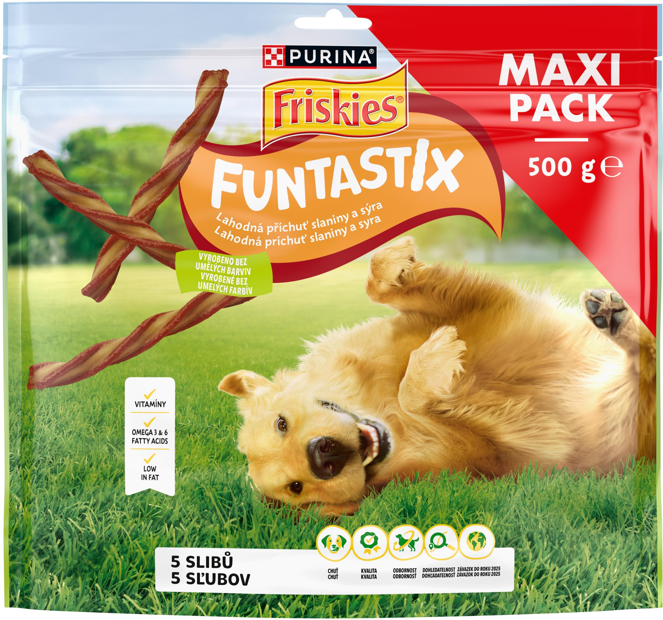 Friskies Funtastix maškrty pre psov 500 g
