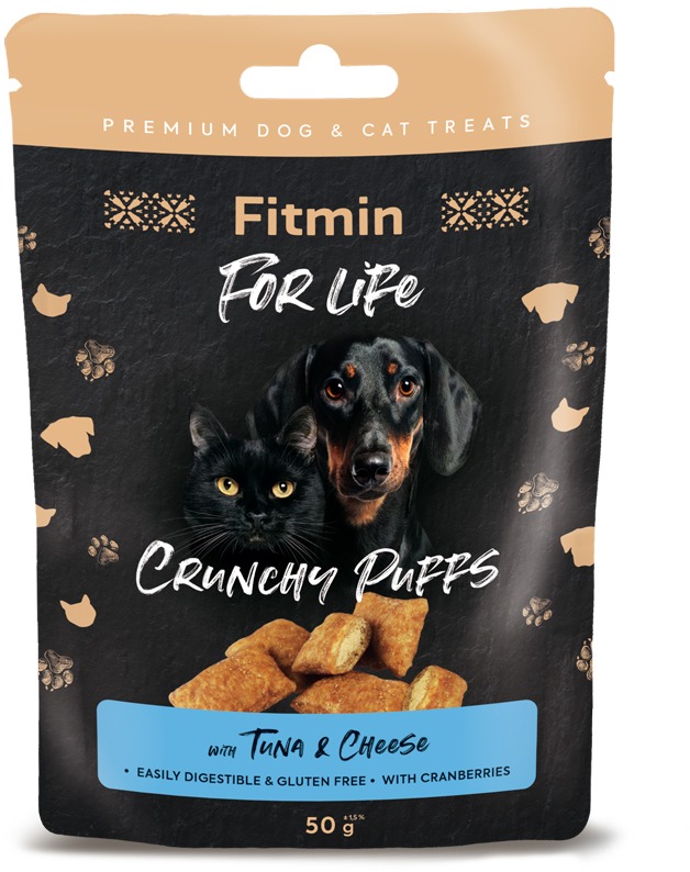 Fitmin For Life Tuniakové vankúšiky maškrta pre psov a mačky 50 g