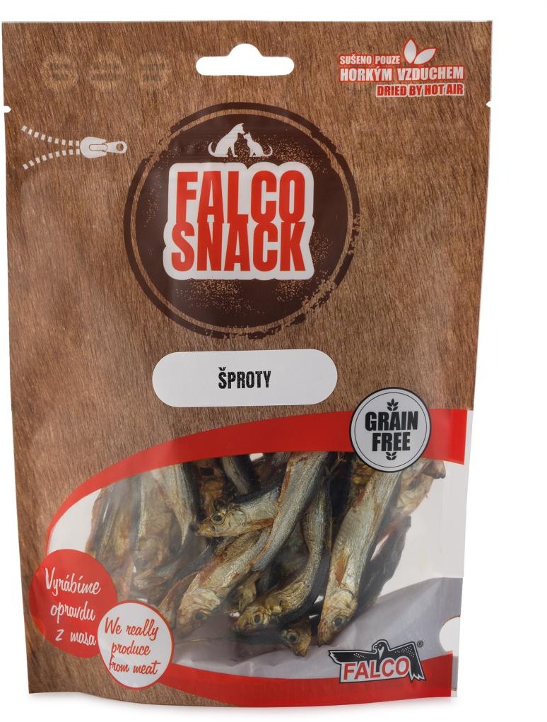 Sokol Falco Snack Šproty celé sušené 70 g