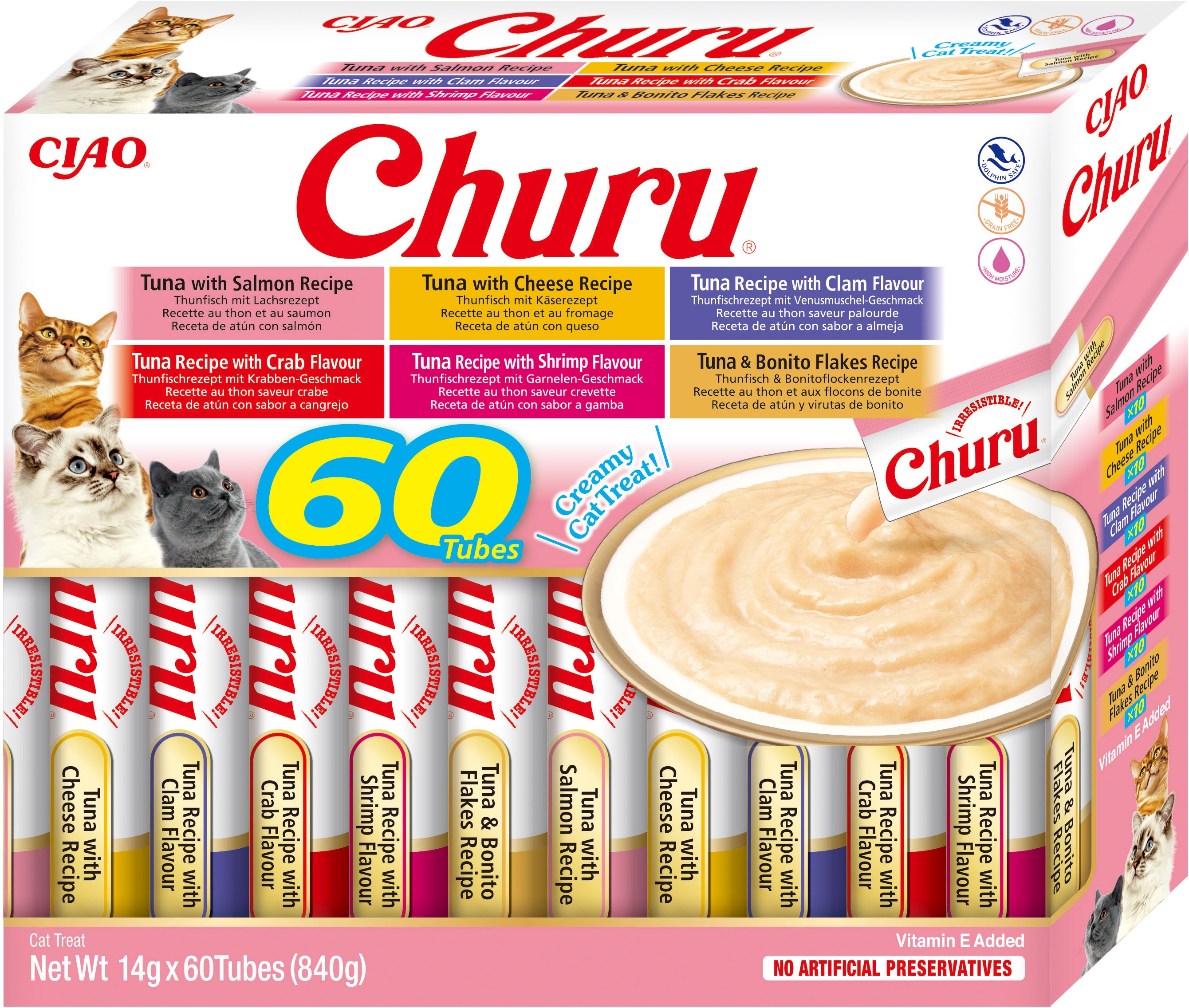 Ciao Churu Cat Box Tuniakové variácie 60× 14 g