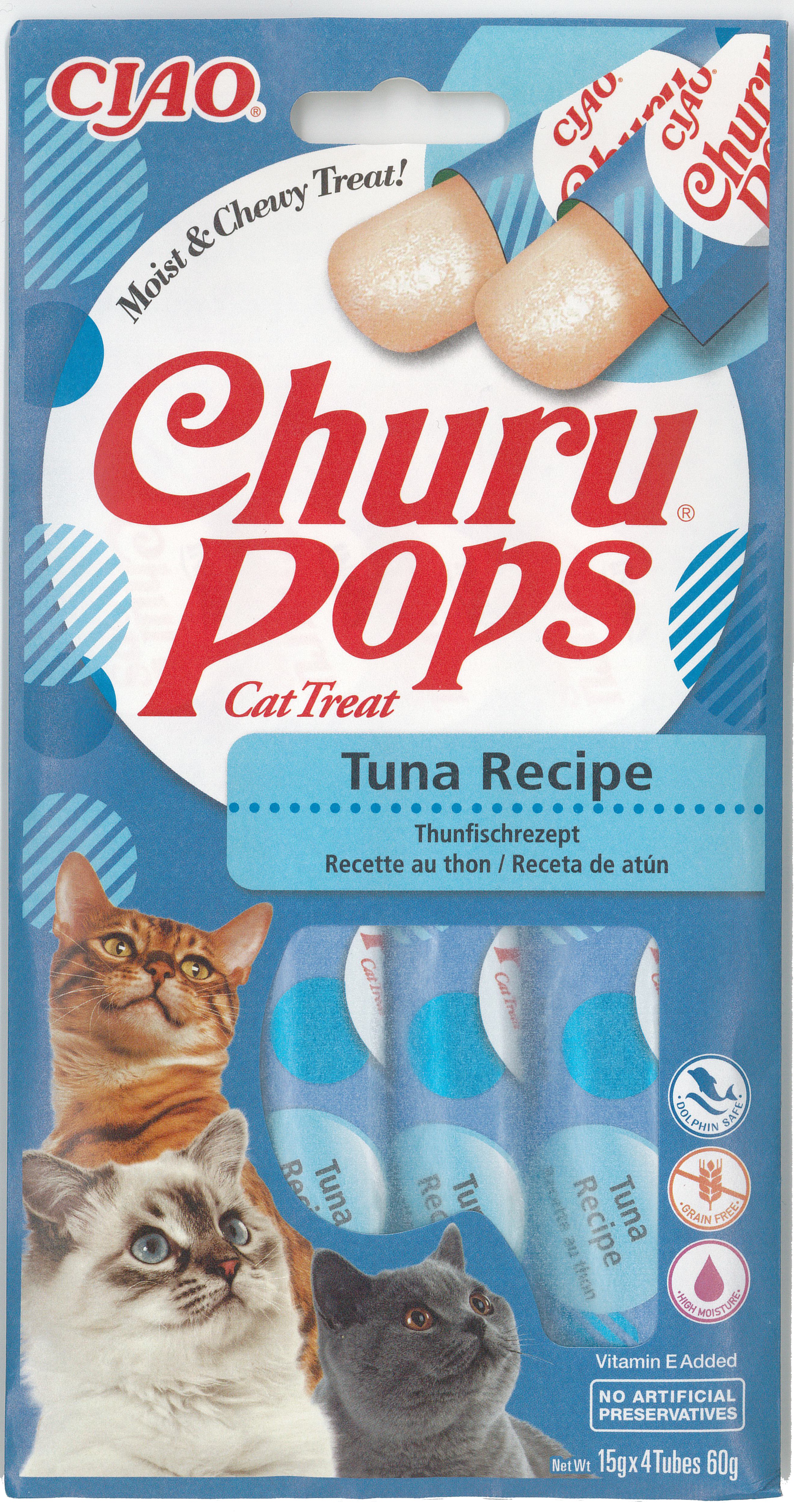 Ciao Churu Cat Pops Krémová maškrta z tuniaka 4× 15 g