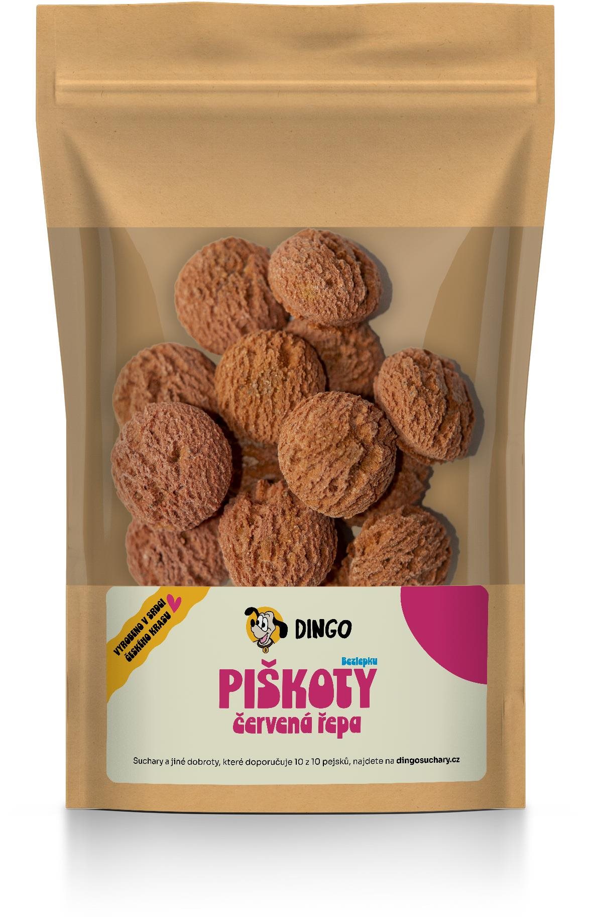 Dingo Piškóty červená repa 90 g