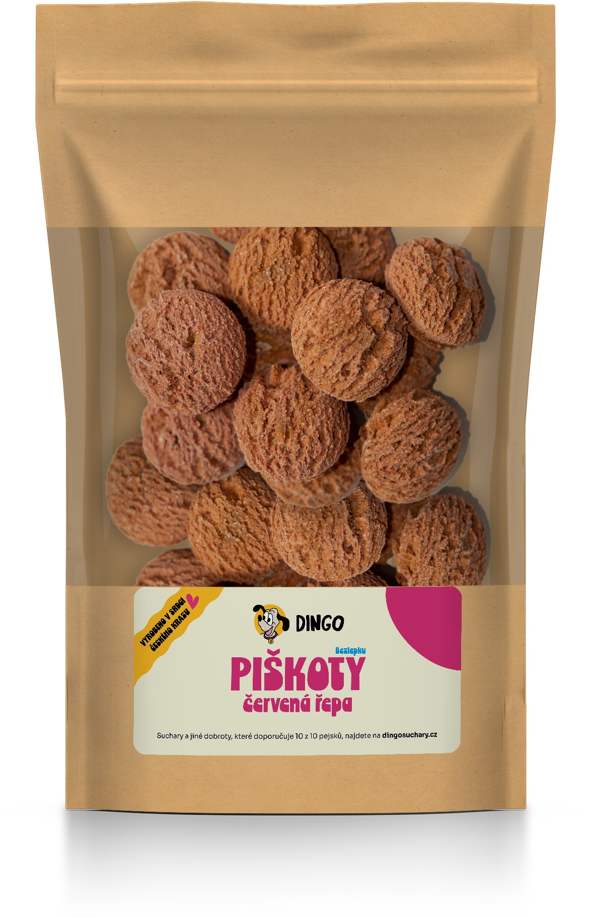 Dingo Piškóty červená repa 250 g