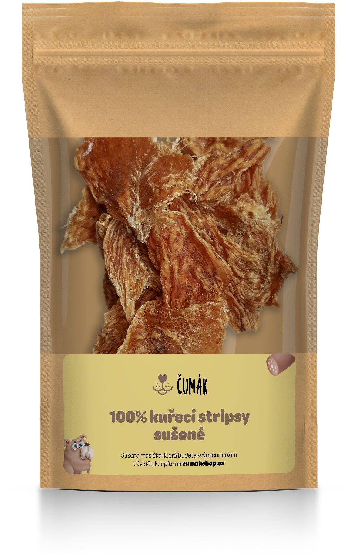 Čumák 100 % Kuracie stripsy sušené 100 g