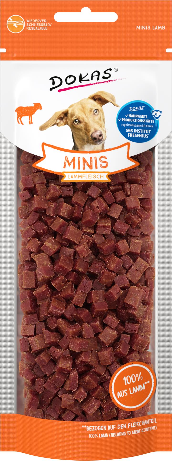 Dokas Minis Kocky z jahňacieho mäsa 70 g
