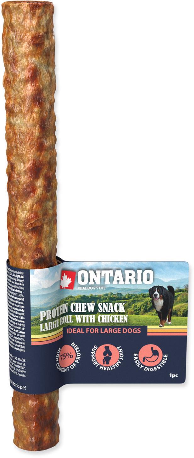 Ontario Proteín kurča, žuvacia rolka veľká 25,4 cm