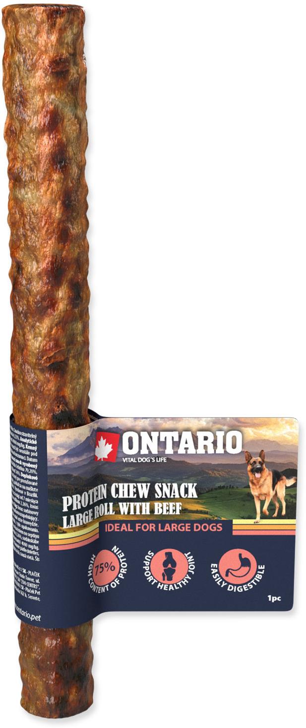 Ontario Proteín hovädzie, žuvacia rolka veľká 25,4 cm