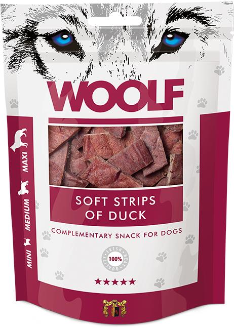 Woolf Soft Strips of Duck 100 g