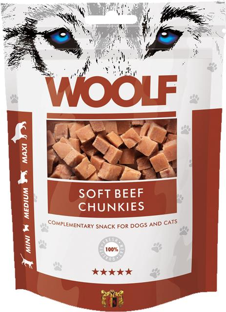 Woolf Beef Chunkies 100 g