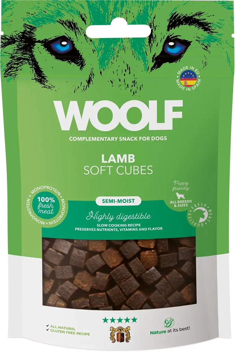 Woolf Soft Cubes – Lamb/jahňa 100 g
