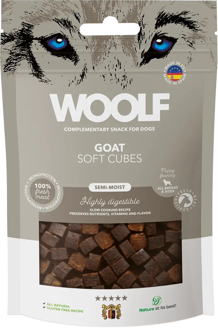 Woolf Soft Cubes – Goat/kozie 100 g
