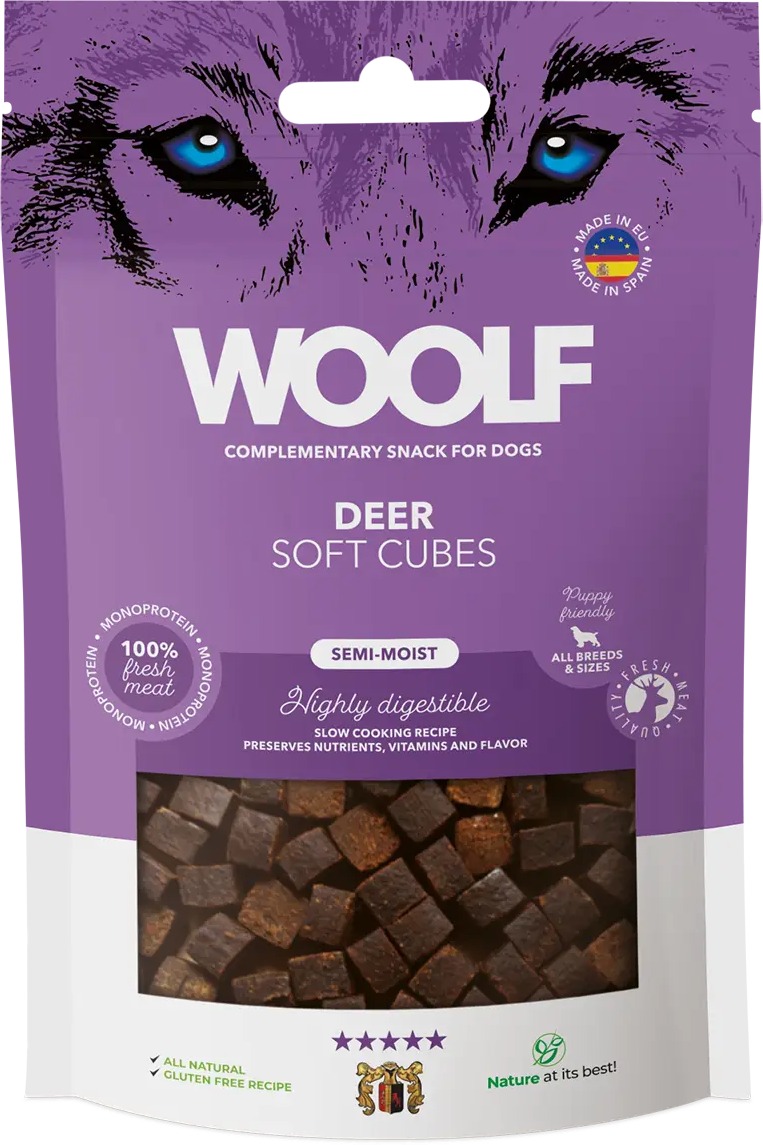 Woolf Soft Cubes – Deer/jelenie 100 g