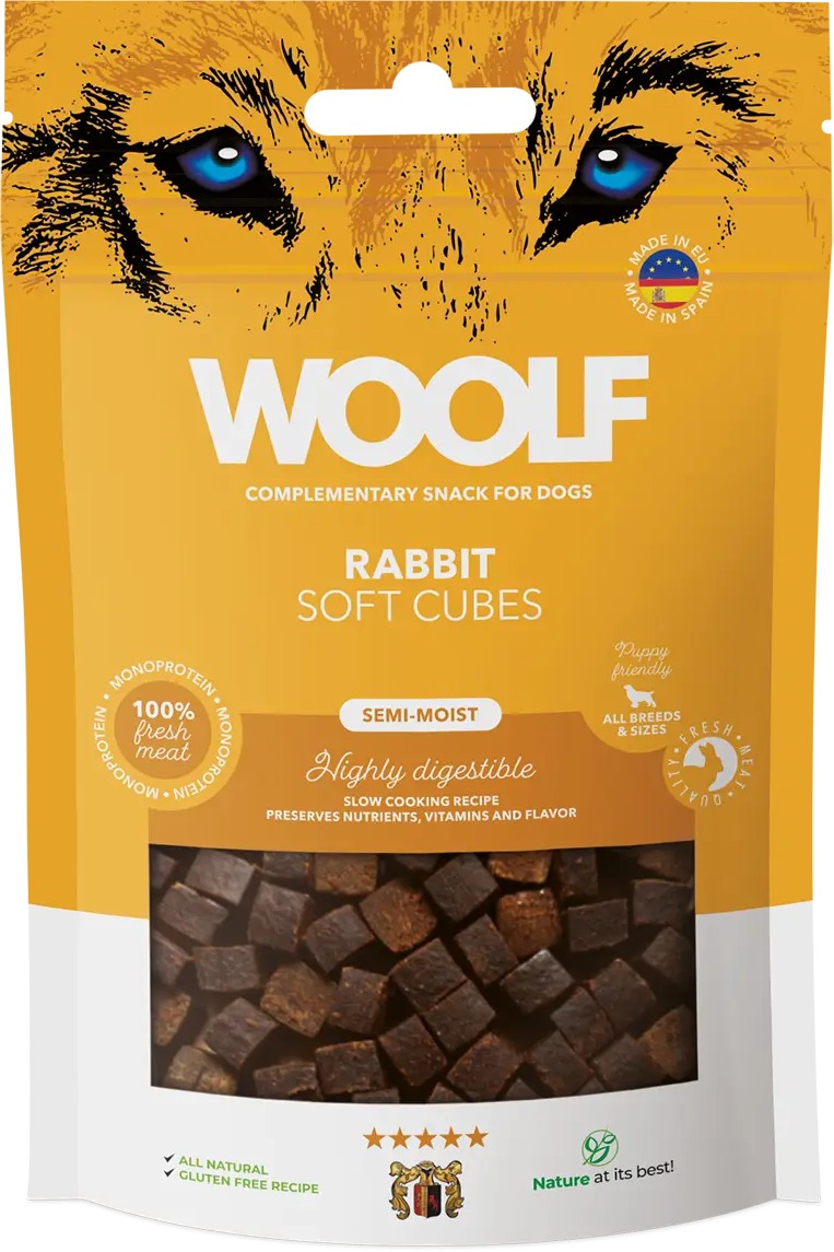 Woolf Soft Cubes – Rabbit/králik 100 g