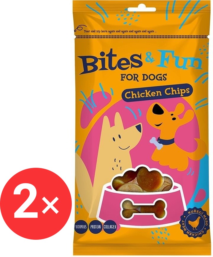 Akinu Bites & Fun Kuracie čipsy 2× 85 g