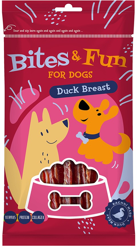 Akinu Bites & Fun Kačacie prsíčka 85 g