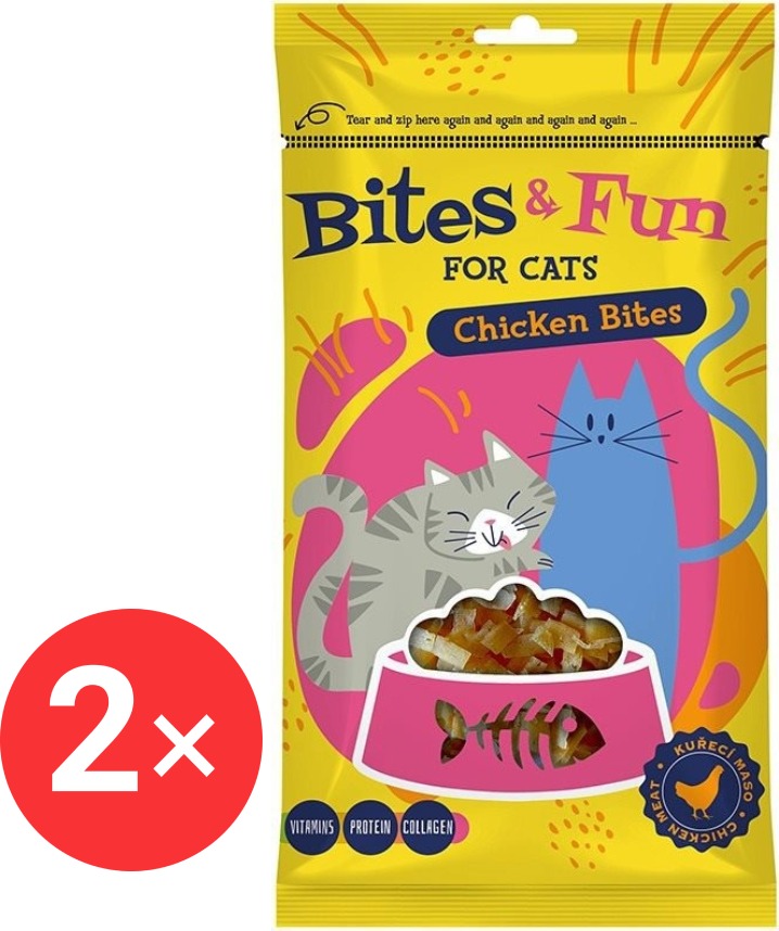 Akinu Bites & Fun Kuracie kúsky 2× 60 g