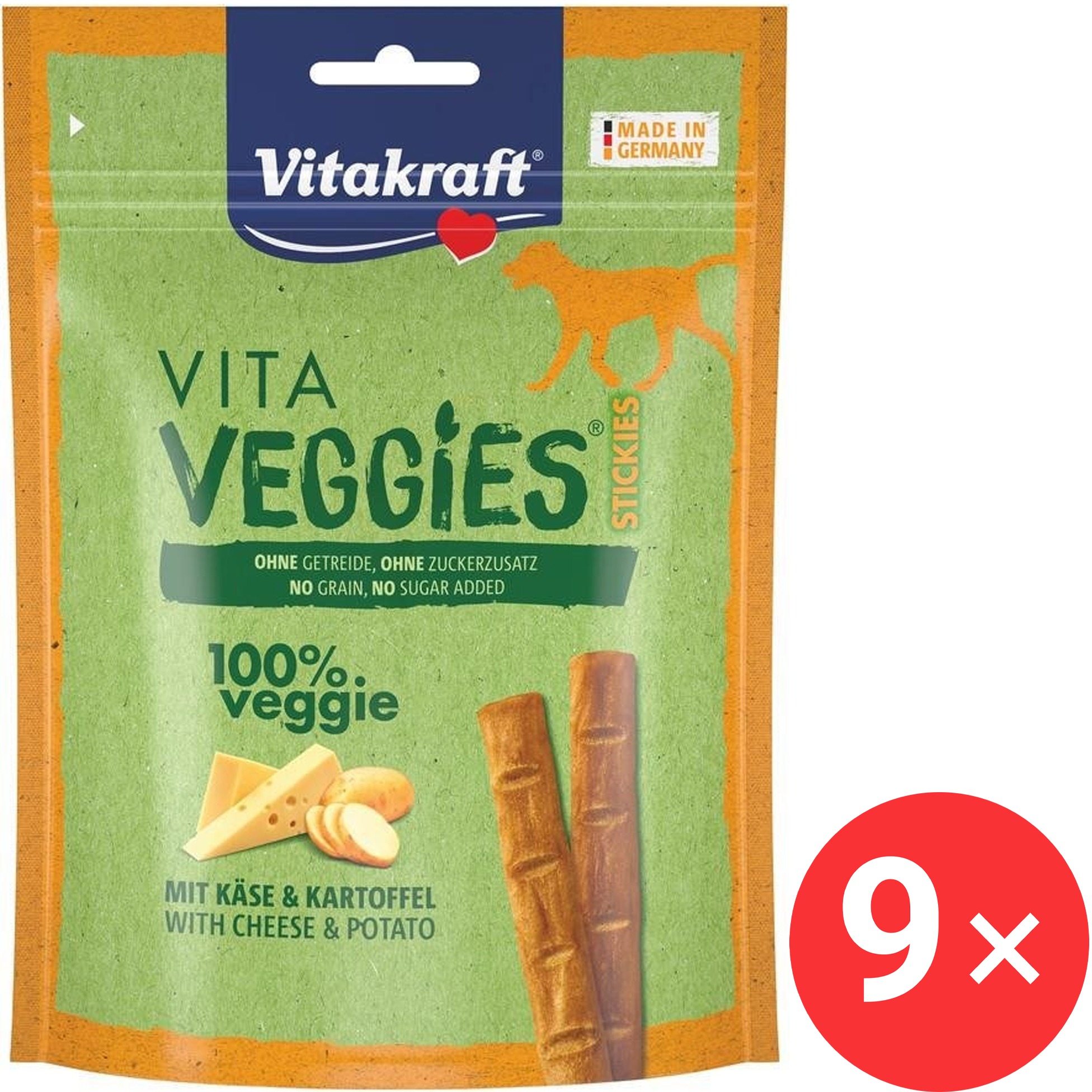 Vitakraft Vita Veggies Sticks syr 9 × 80 g