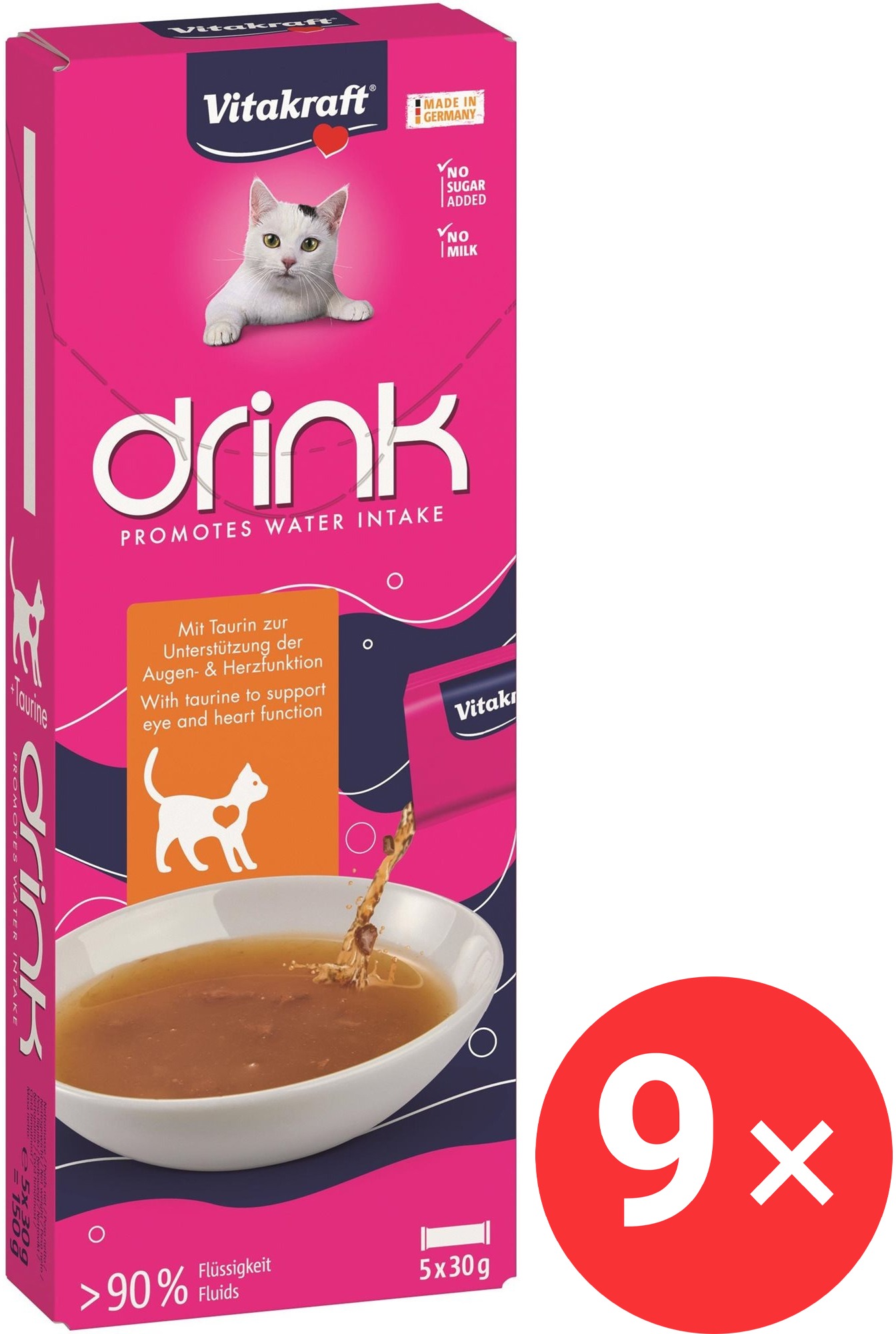 Vitakraft Cat Drink kuracie + Taurín 9 × 150 g