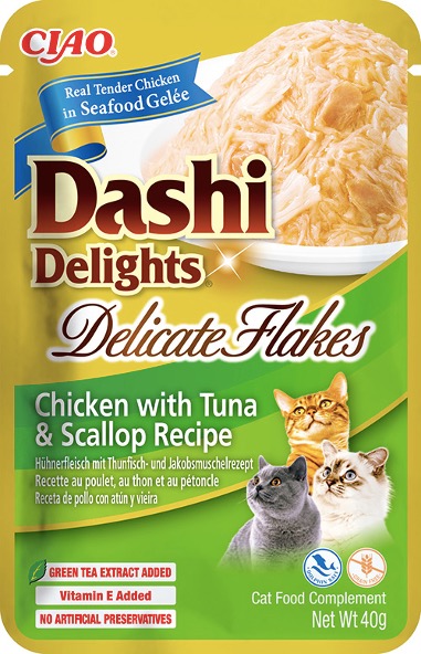 Ciao Dashi Delights Deli Flakes Chicken & Tuna & Scallops 40 g