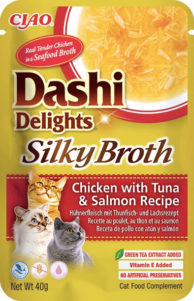 Ciao Dashi Delights Silky Broth Chicken & Tuna & Salmon 40 g