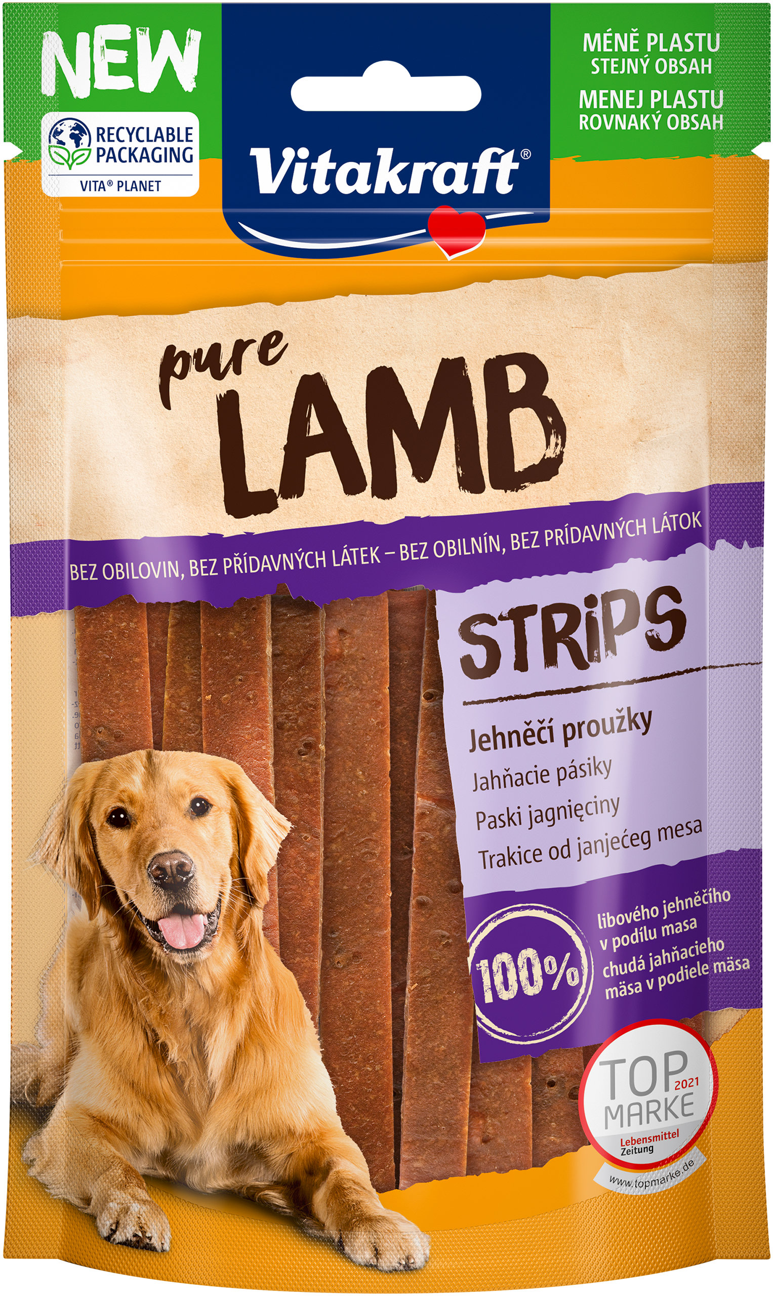 Vitakraft Lamb, jahňacie plátky, 80 g