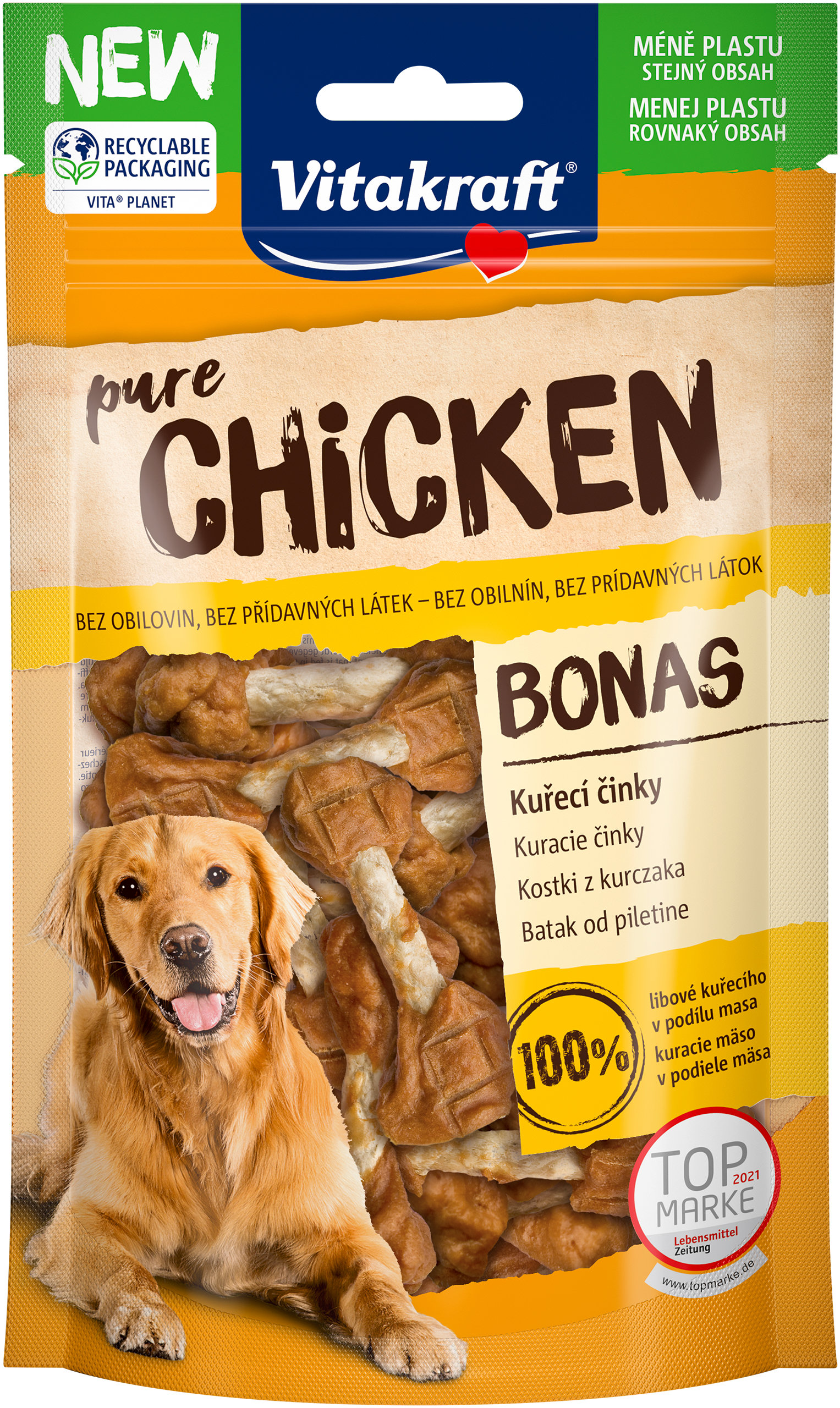 Vitakraft Chicken Bonas, kuracie činky, 80 g
