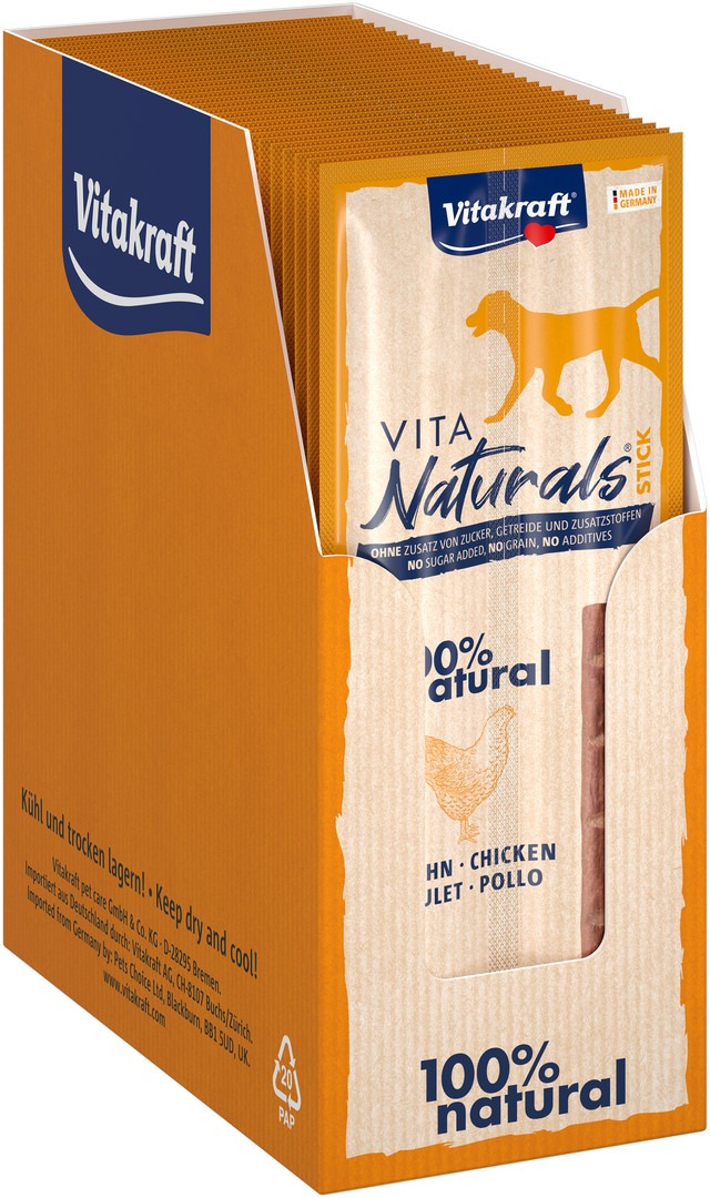 Vitakraft Vita Naturals, tyčinky hydinové 28 × 22 g