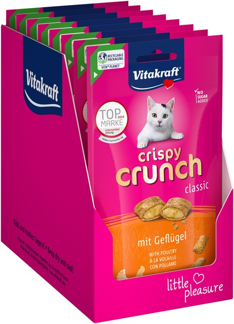 Vitakraft Crispy Crunch hydinové 8 × 60 g