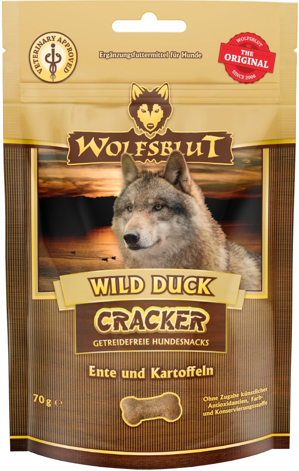 Wolfsblut Dog Cracker Wild Duck kačacie sušienky 70 g