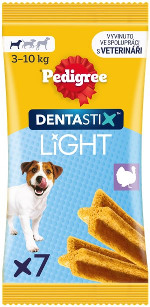 Pedigree Dentastix Light dentálne maškrty pre psov malých plemien 7 ks