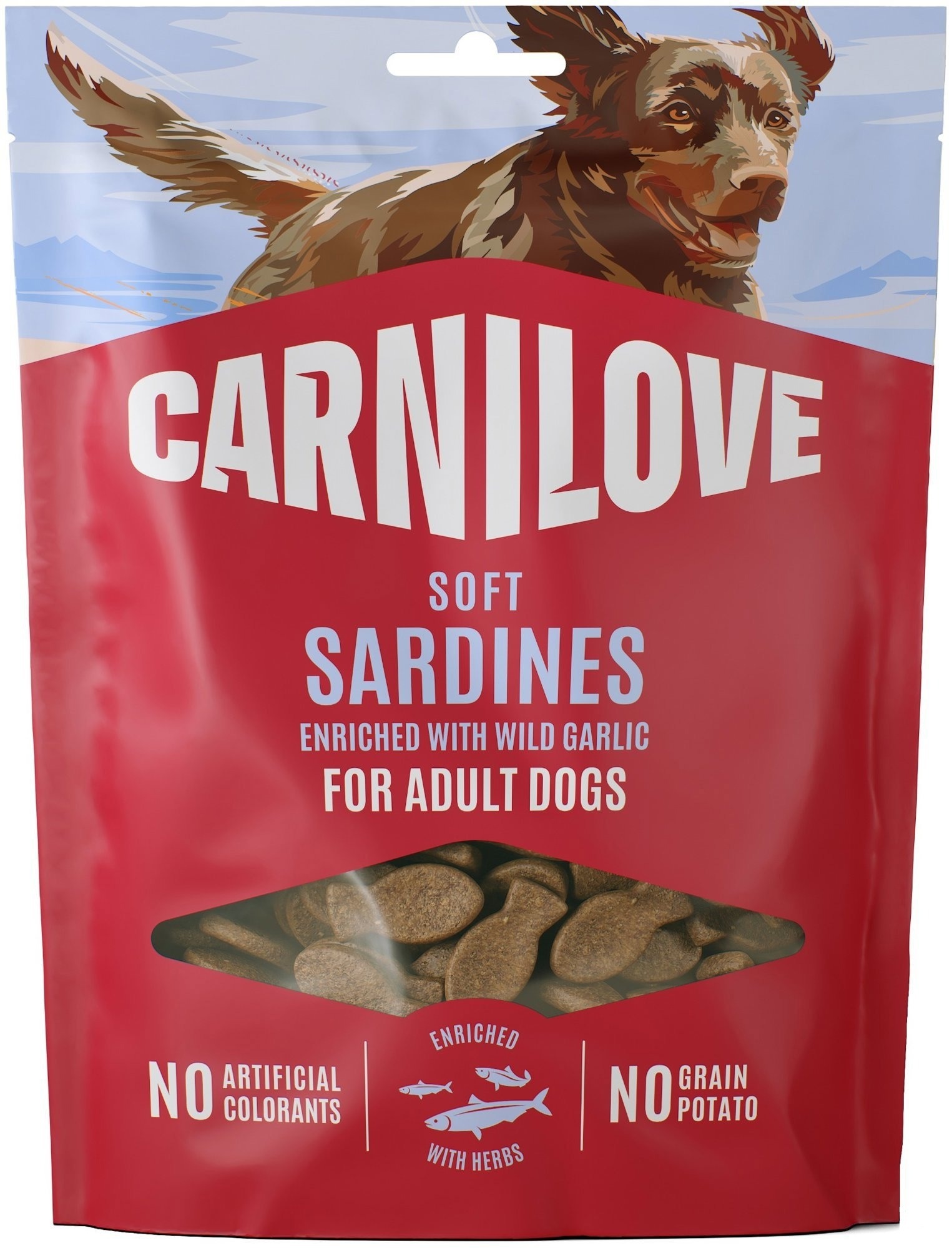 Carnilove Dog Soft snack Sardínia enriched with Wild garlic 200 g