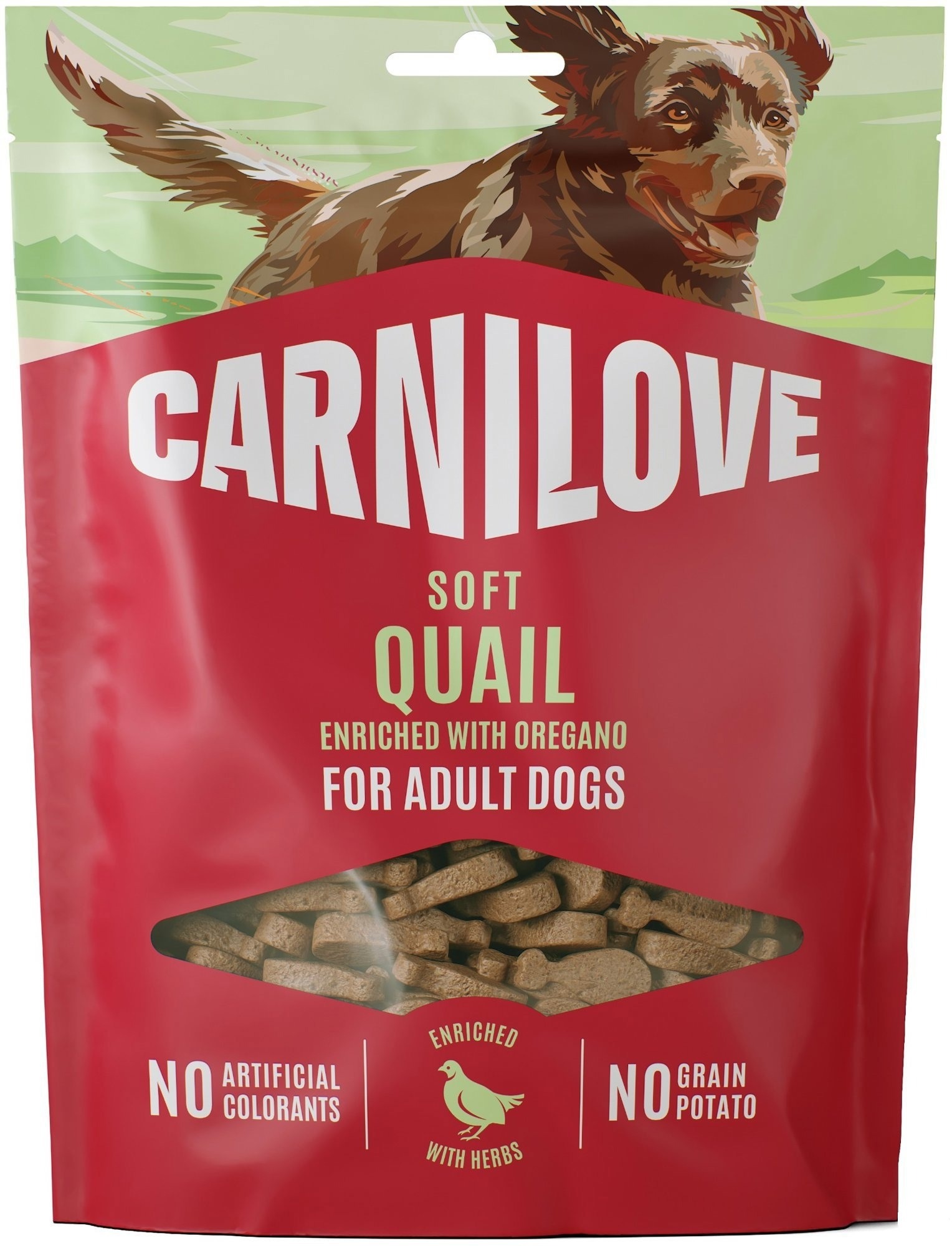 Carnilove Dog Soft Snack Quail enriched with Oregano 200 g
