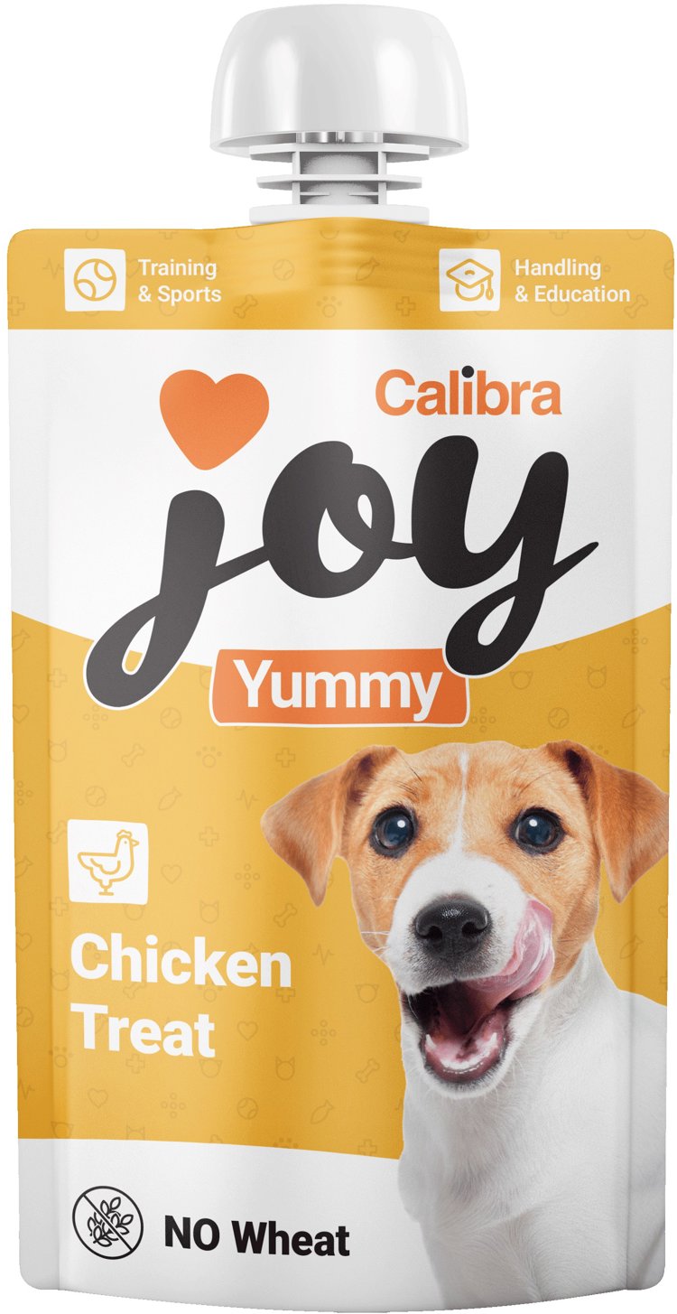 Calibra Joy Dog Yummy Chicken Treat lízacia pasta s kuracím 100 g