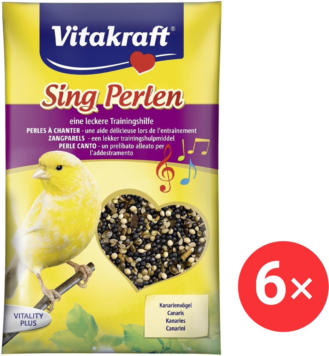 Vitakraft Perličky na spev, kanárik 6× 20 g