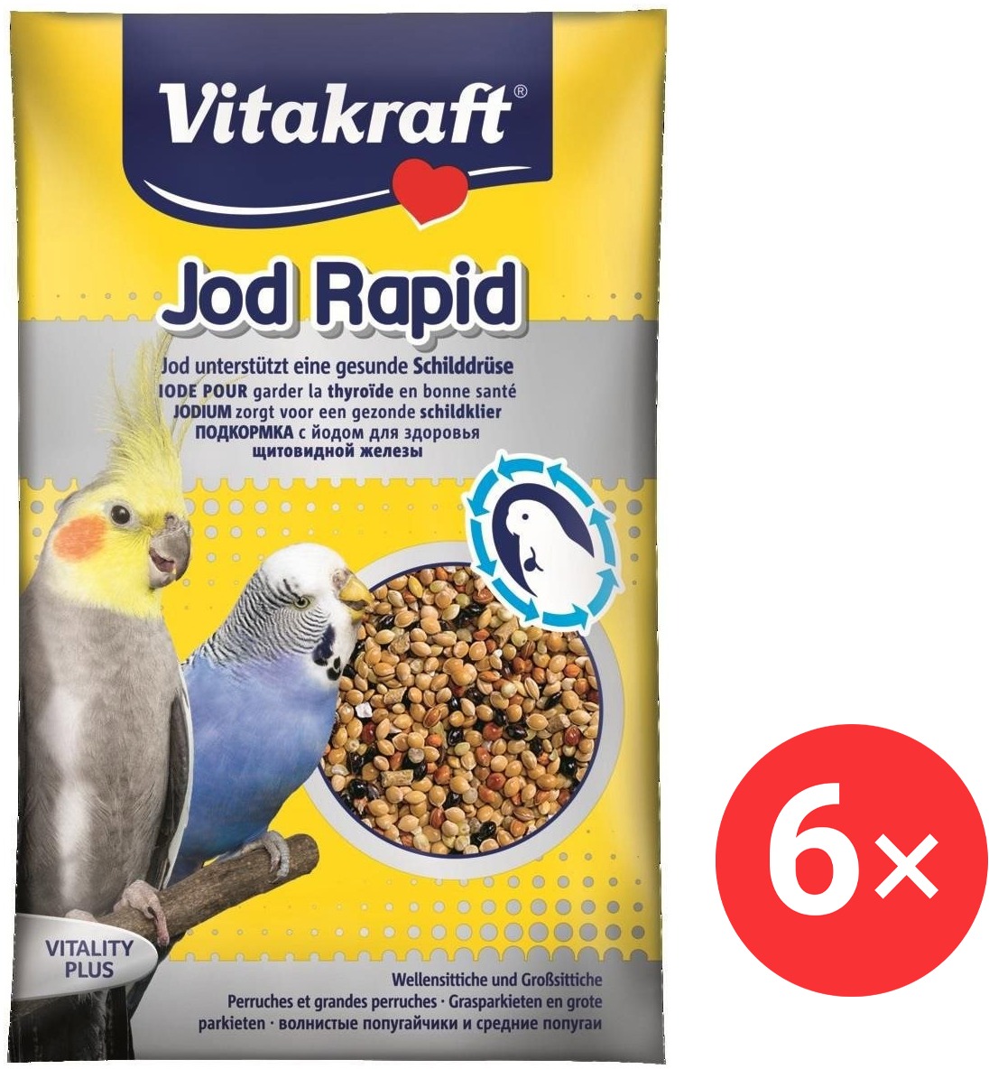 Vitakraft Perličky s jódom, vtáky 6× 20 g
