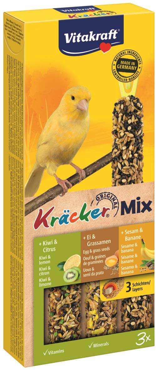 Vitakraft Kracker kanár vajce-kiwi-sezam 3 ks