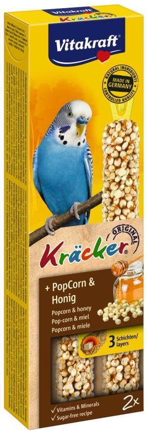 Vitakraft Kracker andulka popcorn+med 2 ks