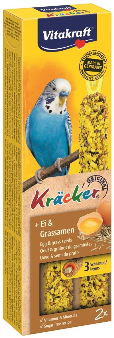 Vitakraft Kracker andulka vajce + trávne semená 2 ks