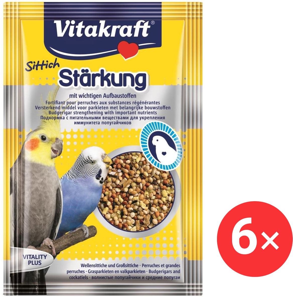 Vitakraft Perličky posilňujúce, vtáky 6× 30 g