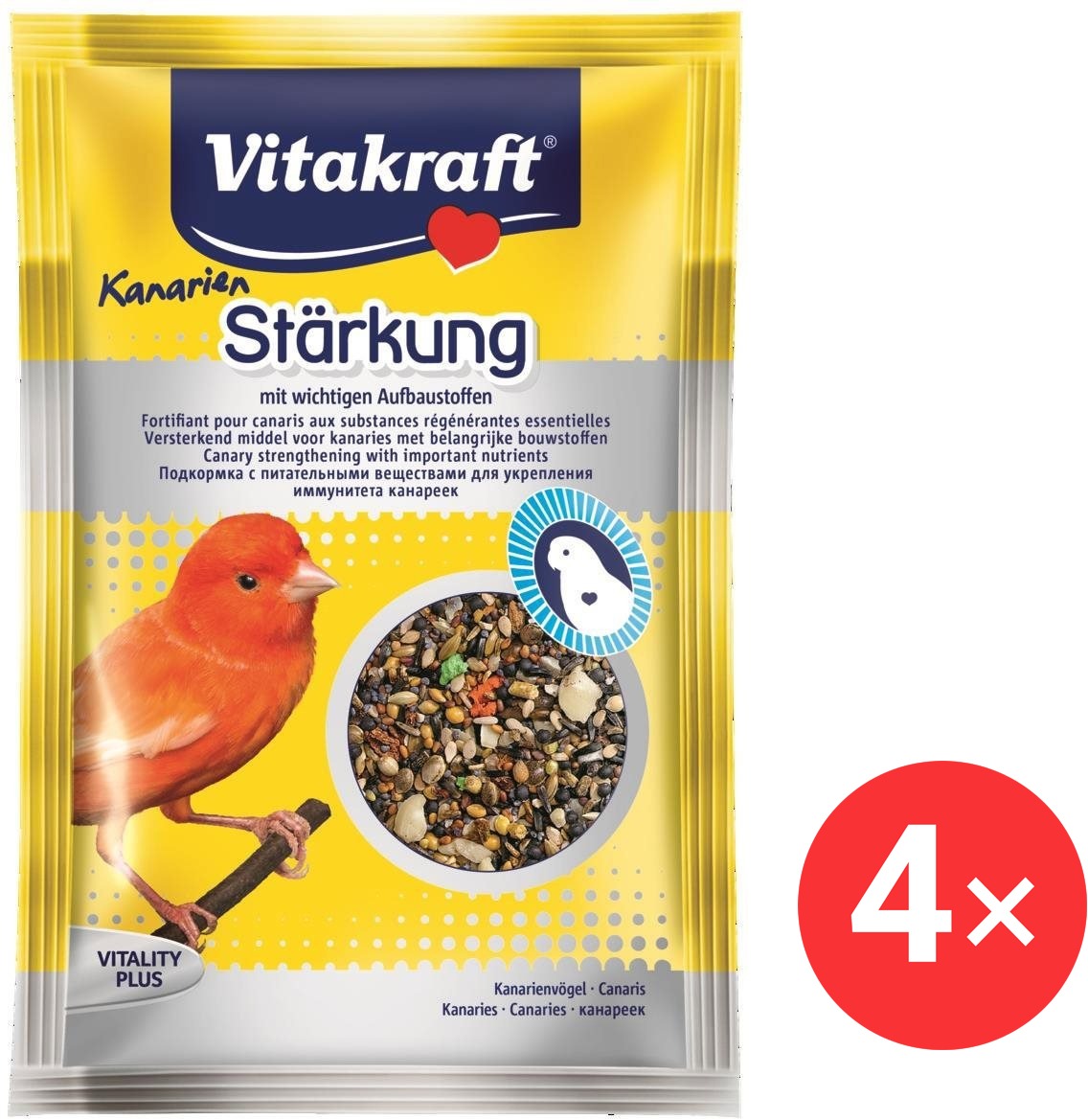 Vitakraft Perličky posilňujúce, kanárik 4× 30 g