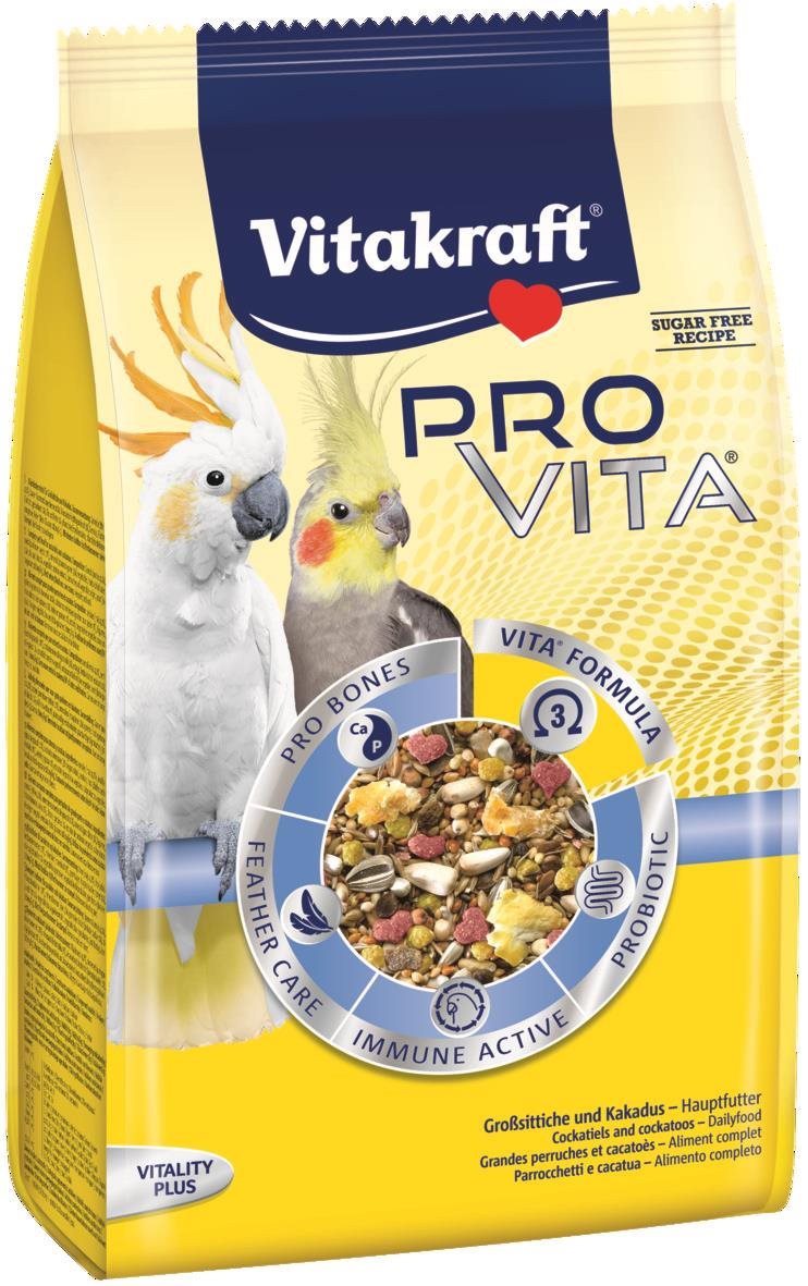Vitakraft Pro Vita stredný papagáj 750 g
