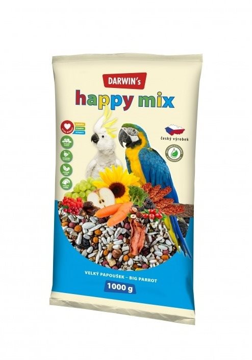 DARWIN's NEW veľký papagáj happy mix 1 000 g