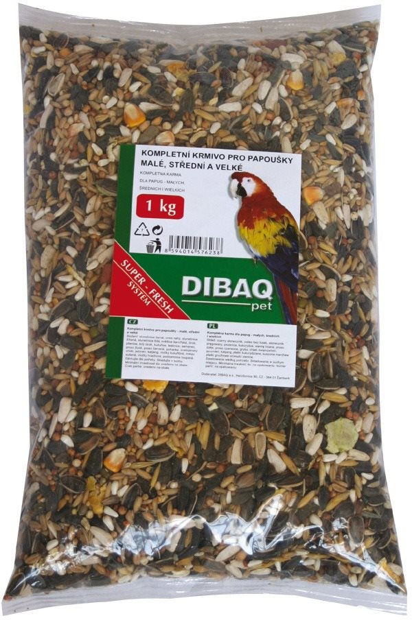 Dibaq Kompletná kŕmna zmes pre papagáje 1 kg