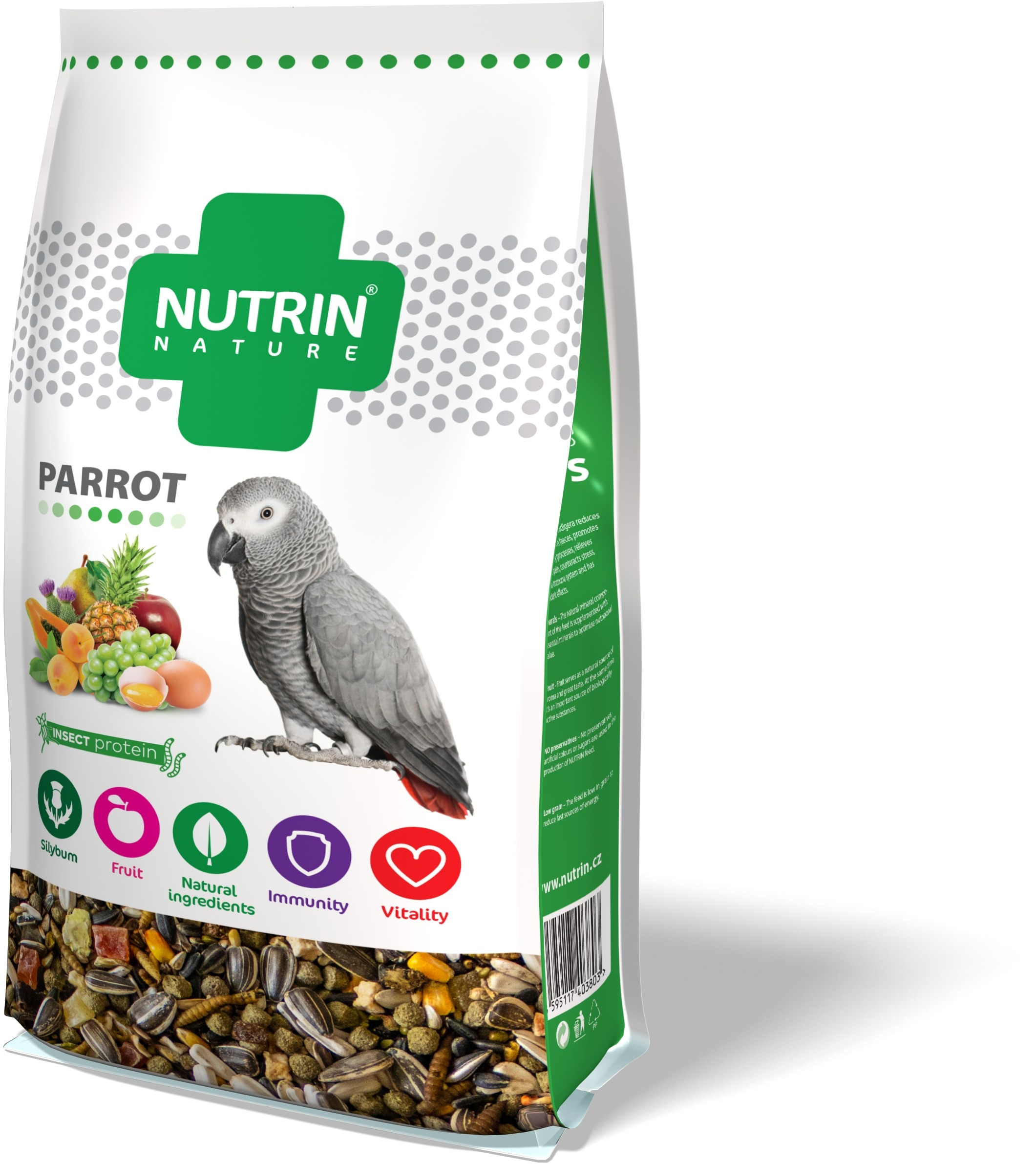 NUTRIN Nature papagájik 750 g