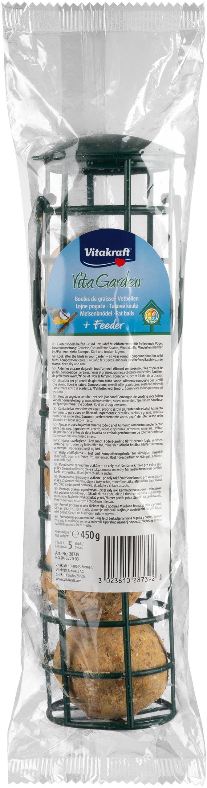 Vitakraft Vita Garden Lojové gule 5 ks v zásobníku